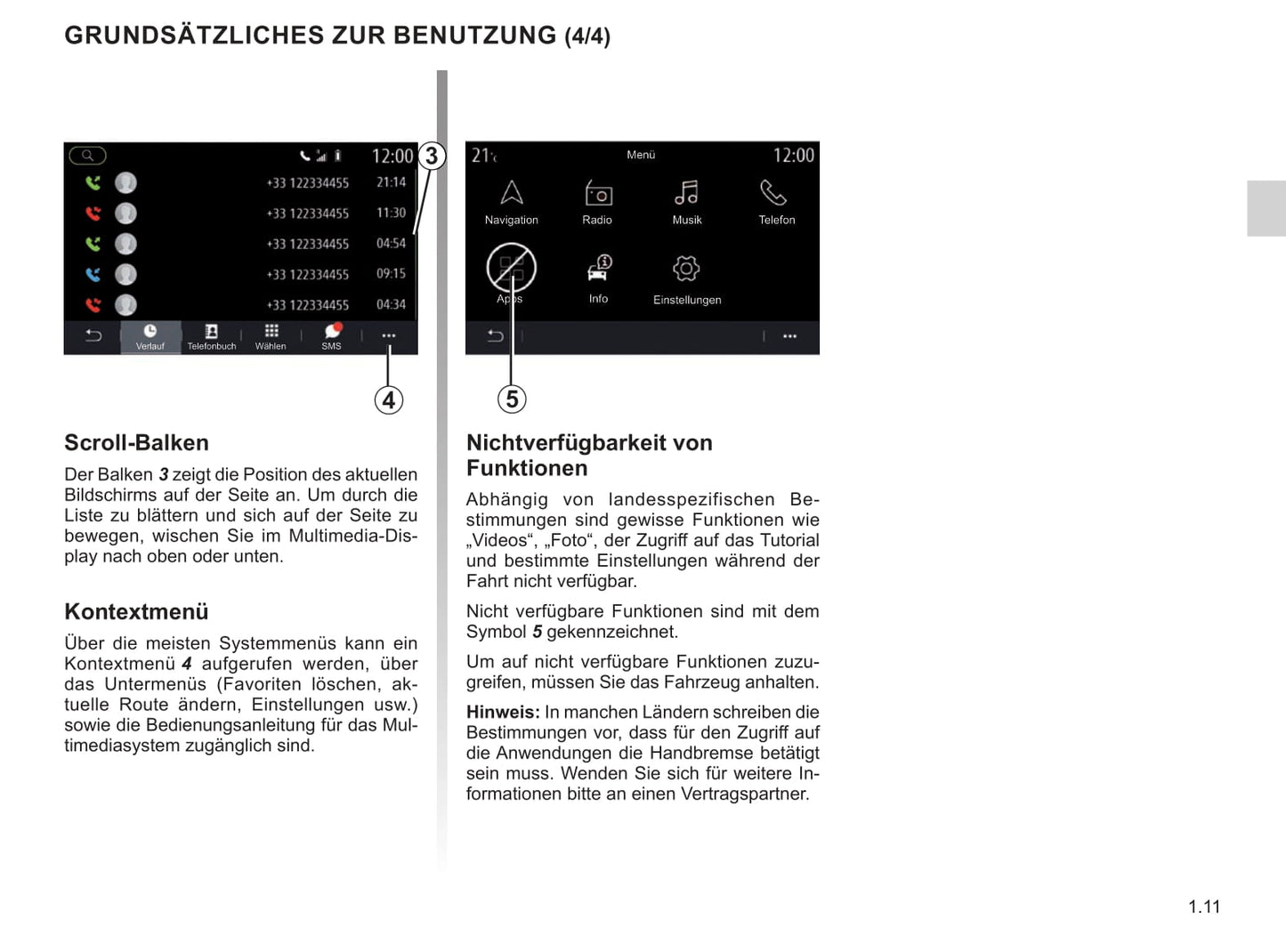 Renault Easy Connect Multimediasystemen Bedienungsanleitung 2021