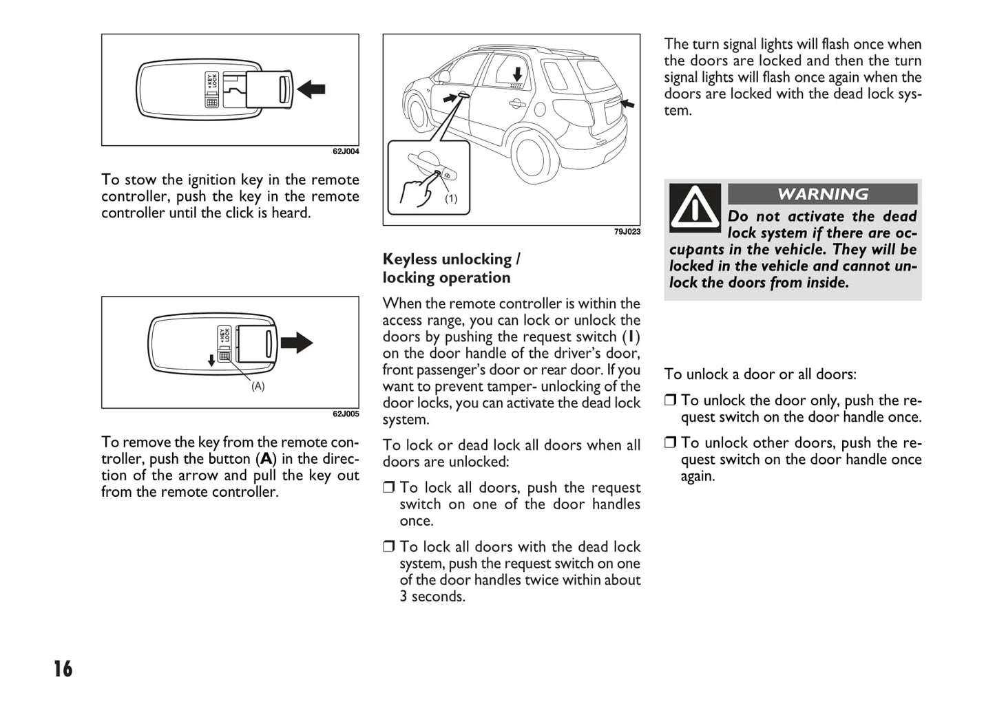 2007-2008 Fiat Sedici Bedienungsanleitung | Englisch