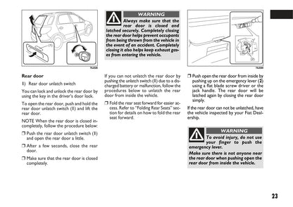 2007-2008 Fiat Sedici Bedienungsanleitung | Englisch