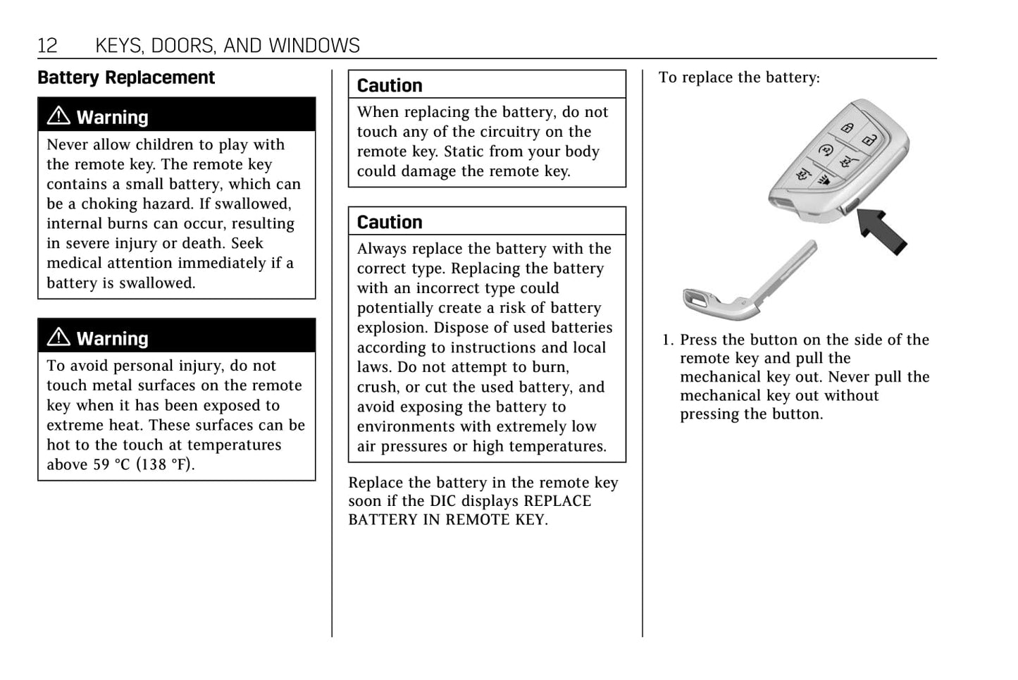 2022 Cadillac Escalade Owner's Manual | English