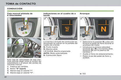 2012-2014 Peugeot 308 Owner's Manual | Spanish