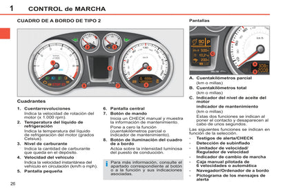 2012-2014 Peugeot 308 Owner's Manual | Spanish