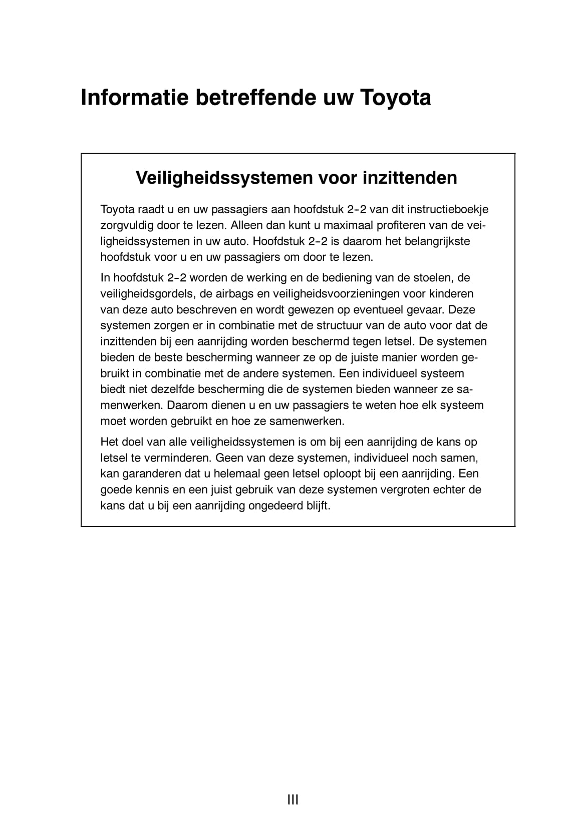 2008-2009 Toyota Prius Owner's Manual | Dutch