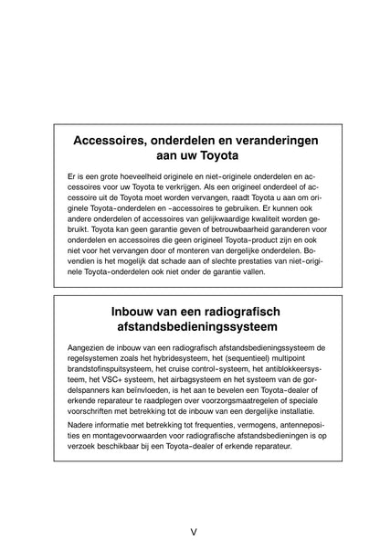 2008-2009 Toyota Prius Owner's Manual | Dutch