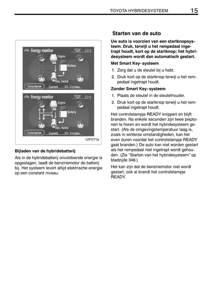 2008-2009 Toyota Prius Owner's Manual | Dutch