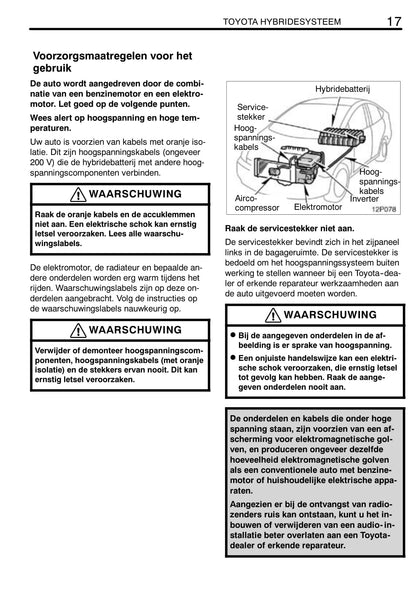 2008-2009 Toyota Prius Owner's Manual | Dutch