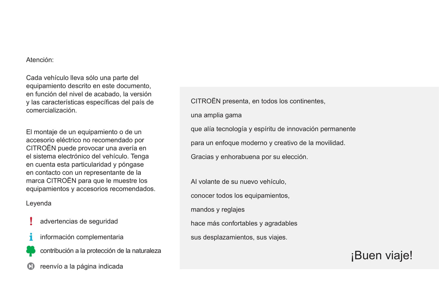 2012-2014 Citroën C1 Owner's Manual | Spanish