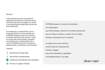 2012-2014 Citroën C1 Owner's Manual | Spanish