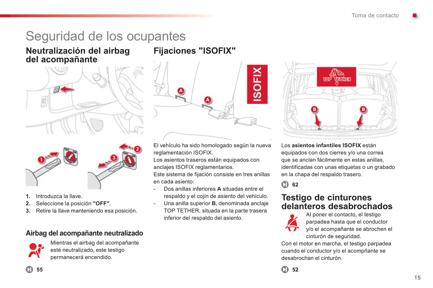 2012-2014 Citroën C1 Owner's Manual | Spanish