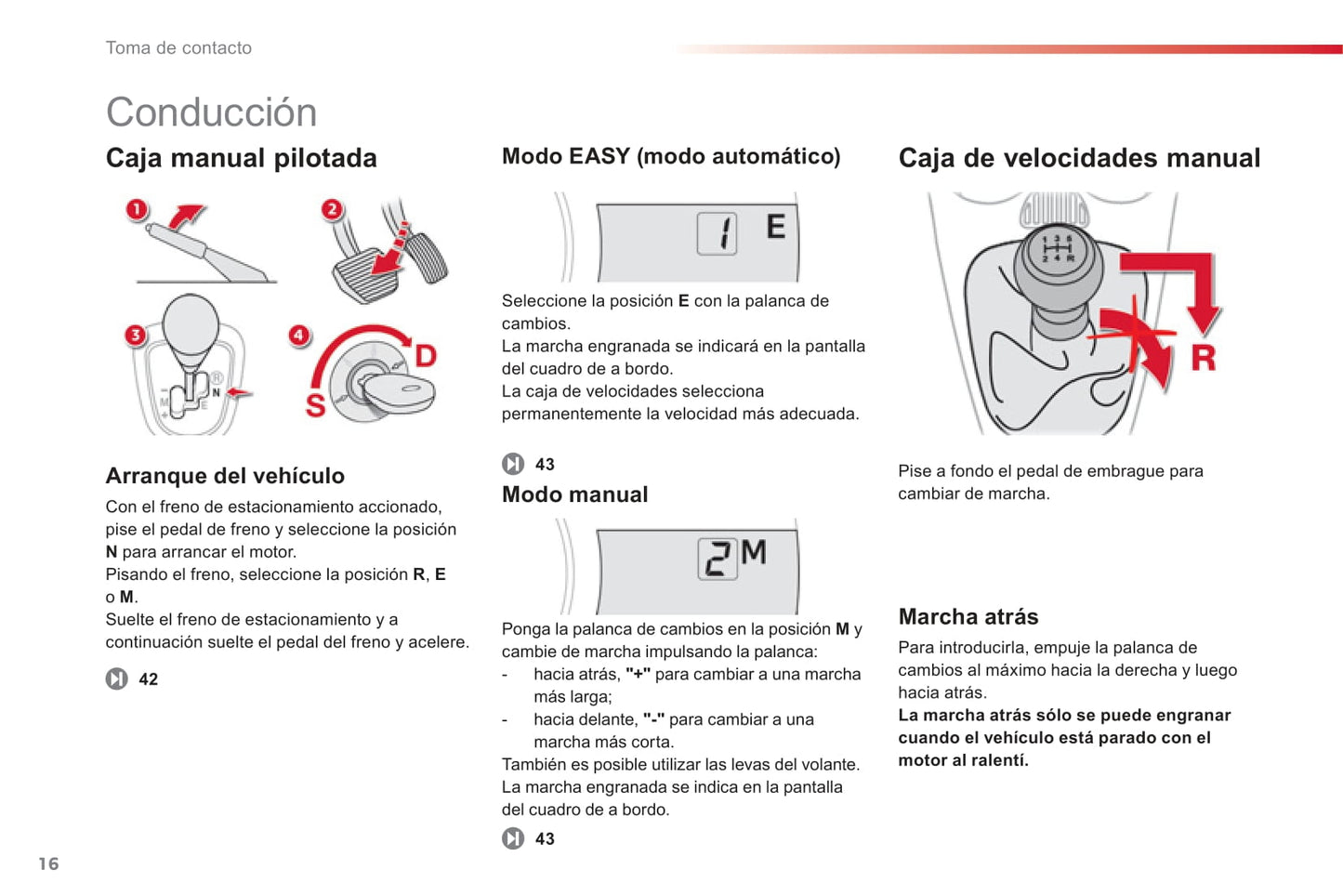 2012-2014 Citroën C1 Owner's Manual | Spanish