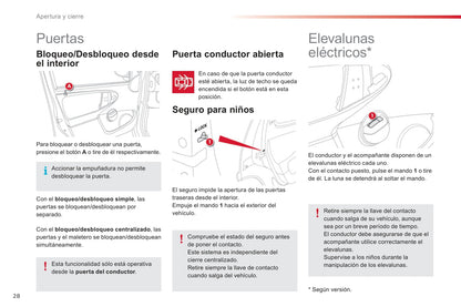 2012-2014 Citroën C1 Owner's Manual | Spanish