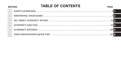 Uconnect 8.4 / 8.4 Nav Supplement Owner's Manual