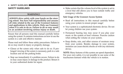 Uconnect 8.4 / 8.4 Nav Supplement Owner's Manual