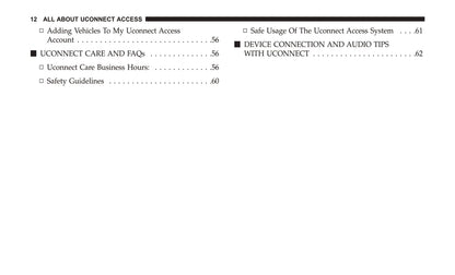 Uconnect 8.4 / 8.4 Nav Supplement Owner's Manual