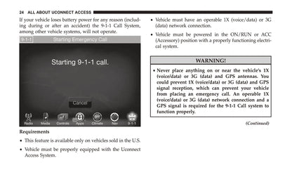 Uconnect 8.4 / 8.4 Nav Supplement Owner's Manual