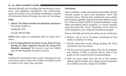 Uconnect 8.4 / 8.4 Nav Supplement Owner's Manual