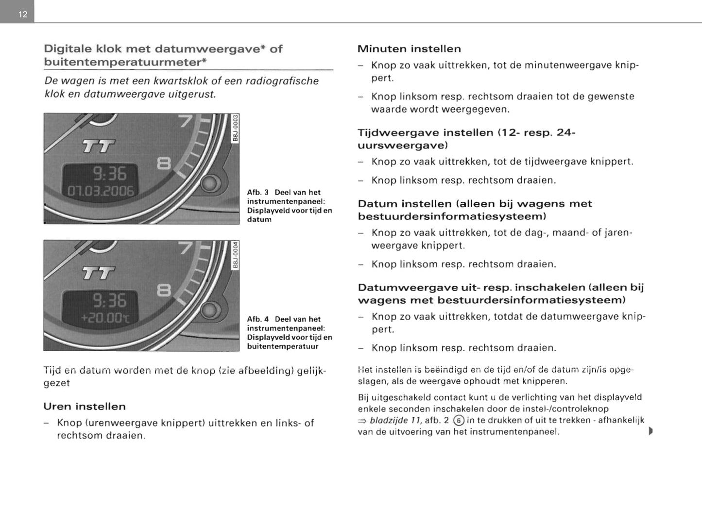 2006-2014 Audi TT Gebruikershandleiding | Nederlands