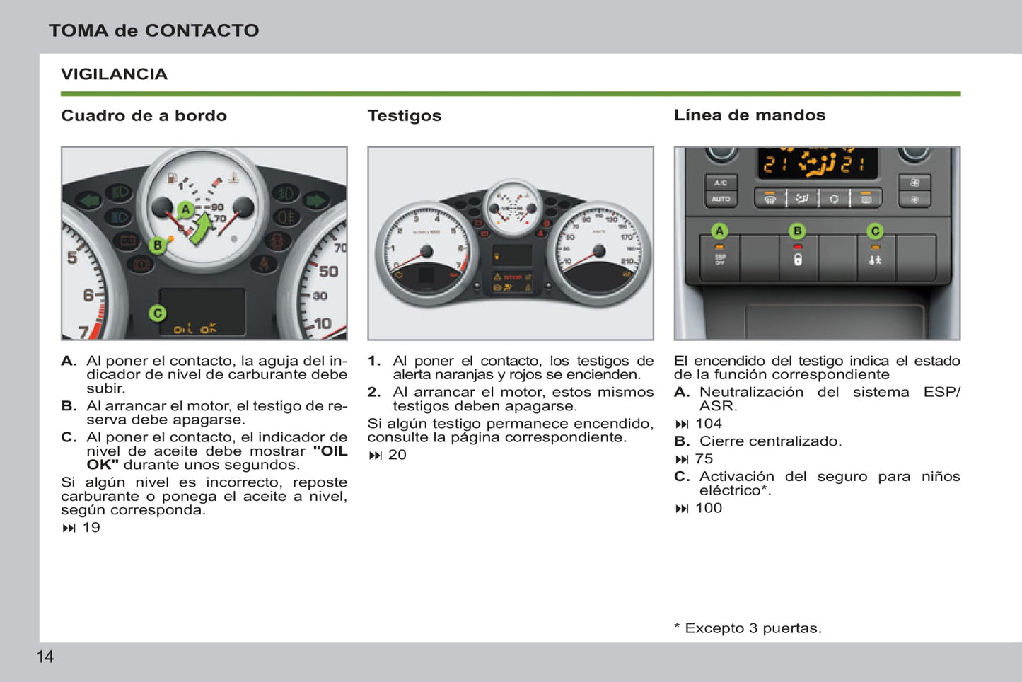 2011-2014 Peugeot 207/207 SW/207 SW Outdoor Owner's Manual | Spanish