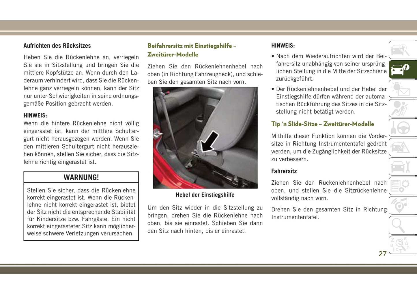 2014-2017 Jeep Wrangler Bedienungsanleitung | Deutsch