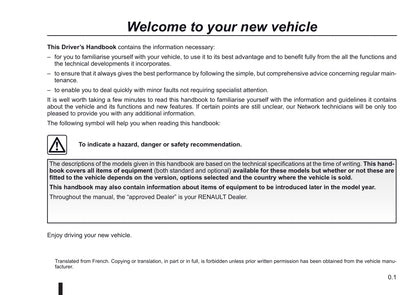 2011-2012 Renault Kangoo Owner's Manual | English