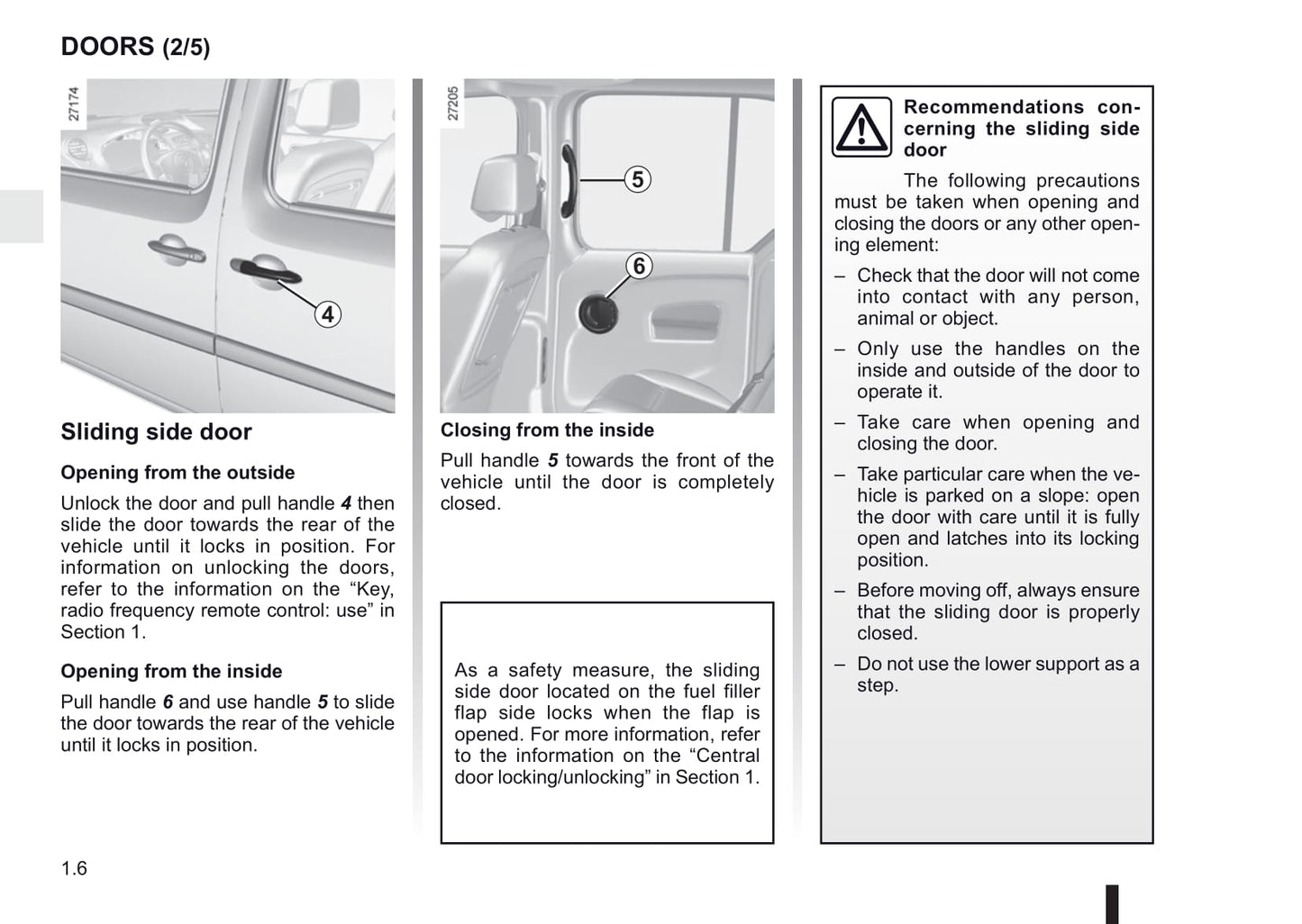 2011-2012 Renault Kangoo Owner's Manual | English