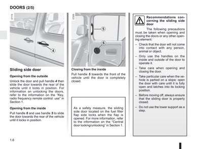 2011-2012 Renault Kangoo Owner's Manual | English