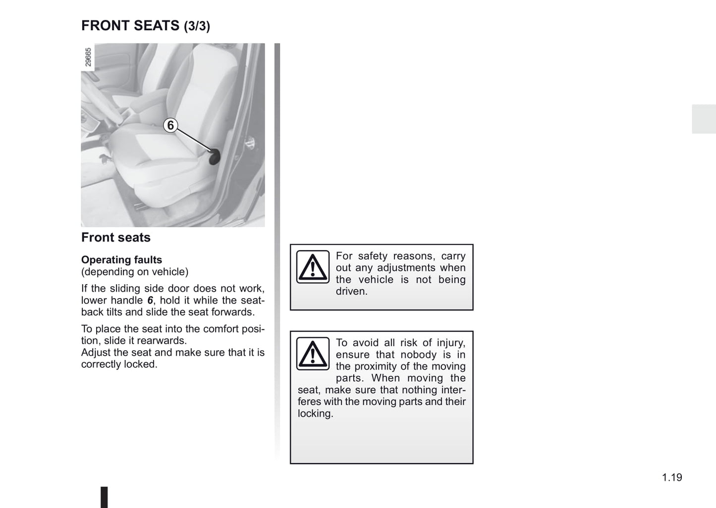 2011-2012 Renault Kangoo Owner's Manual | English