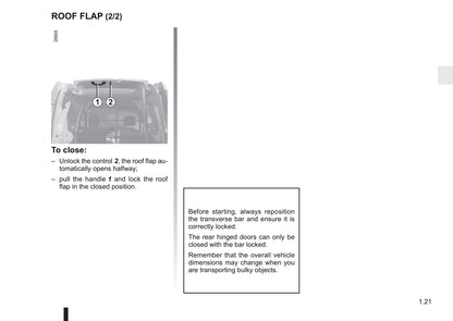 2011-2012 Renault Kangoo Owner's Manual | English