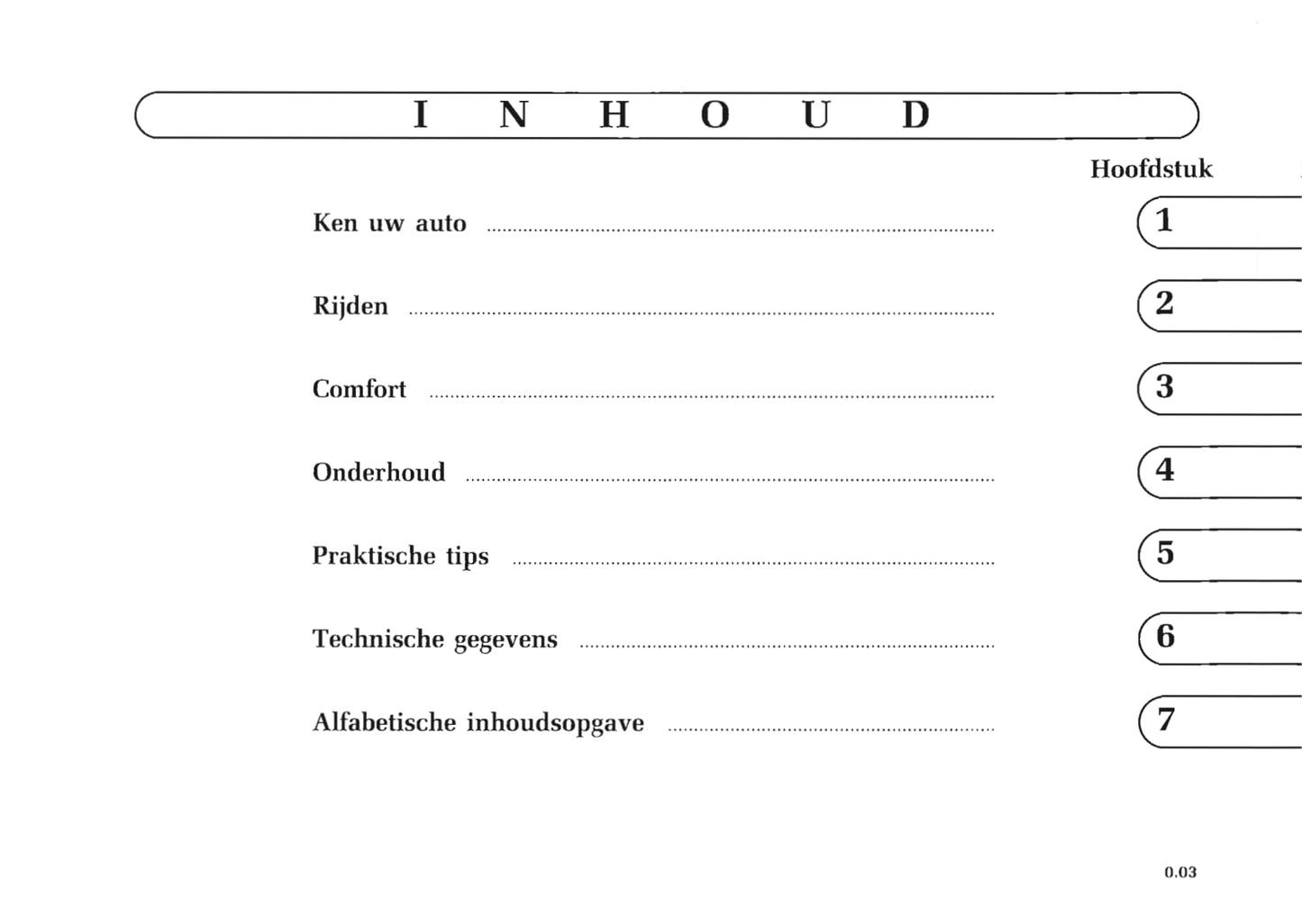 1998-1999 Renault Kangoo Owner's Manual | Dutch