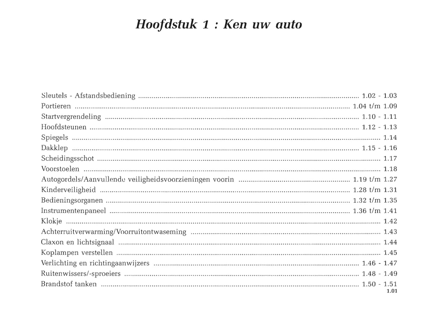 1998-1999 Renault Kangoo Owner's Manual | Dutch