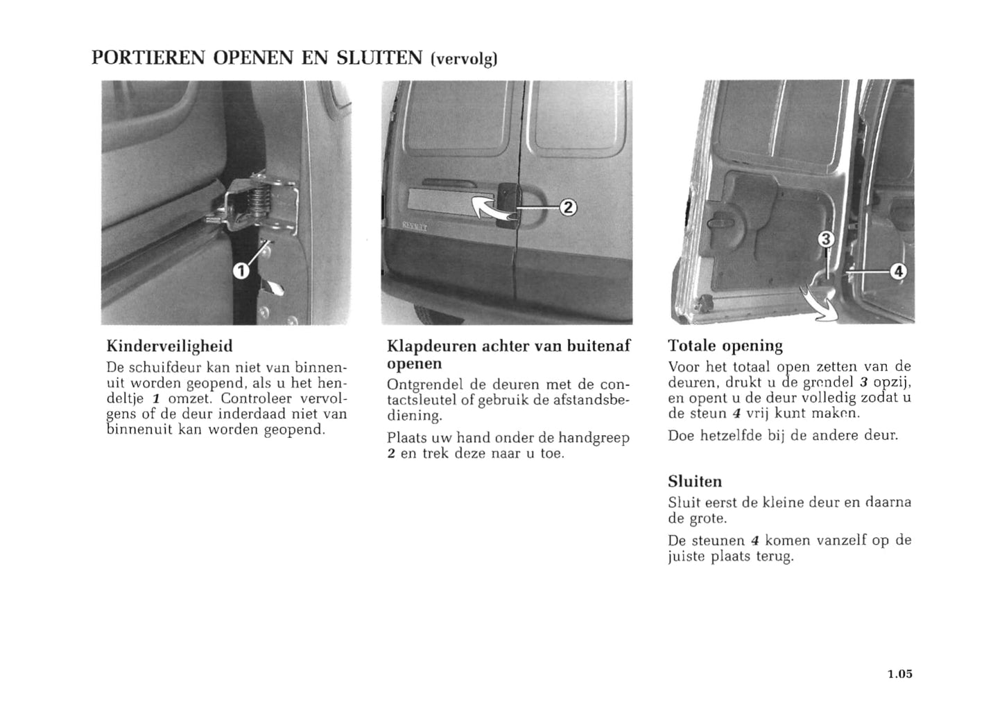 1998-1999 Renault Kangoo Owner's Manual | Dutch