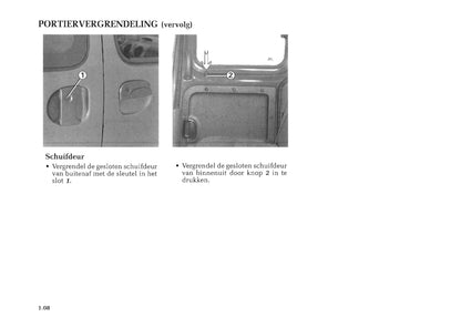 1998-1999 Renault Kangoo Owner's Manual | Dutch