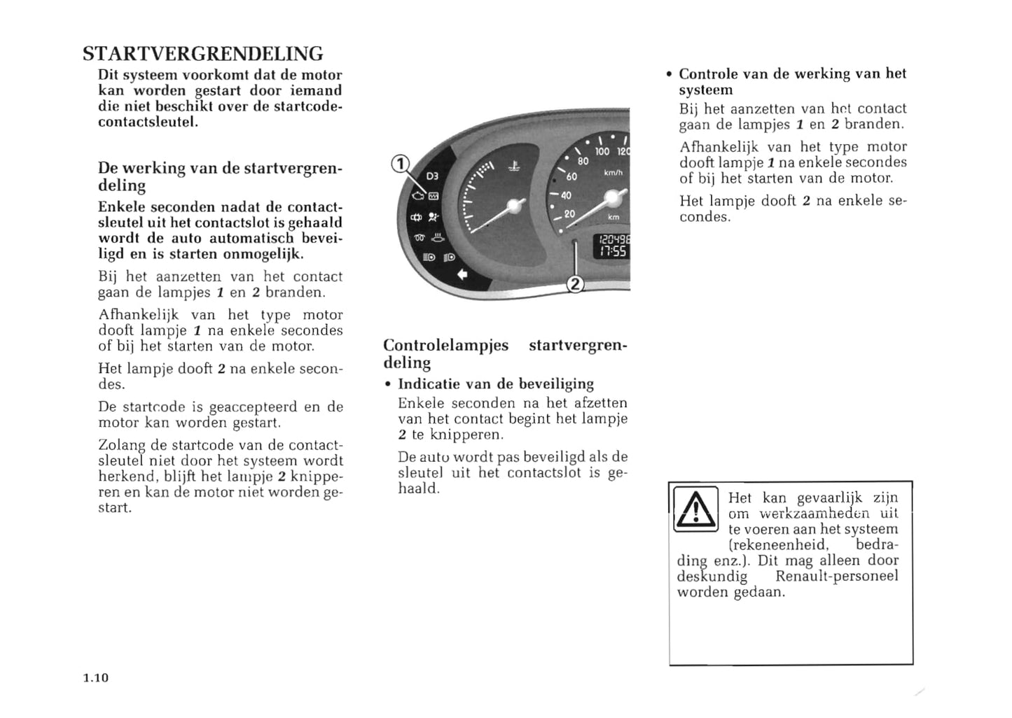 1998-1999 Renault Kangoo Owner's Manual | Dutch