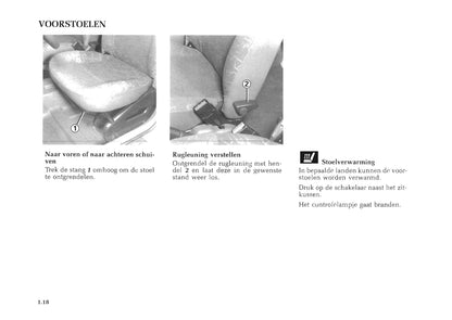 1998-1999 Renault Kangoo Owner's Manual | Dutch