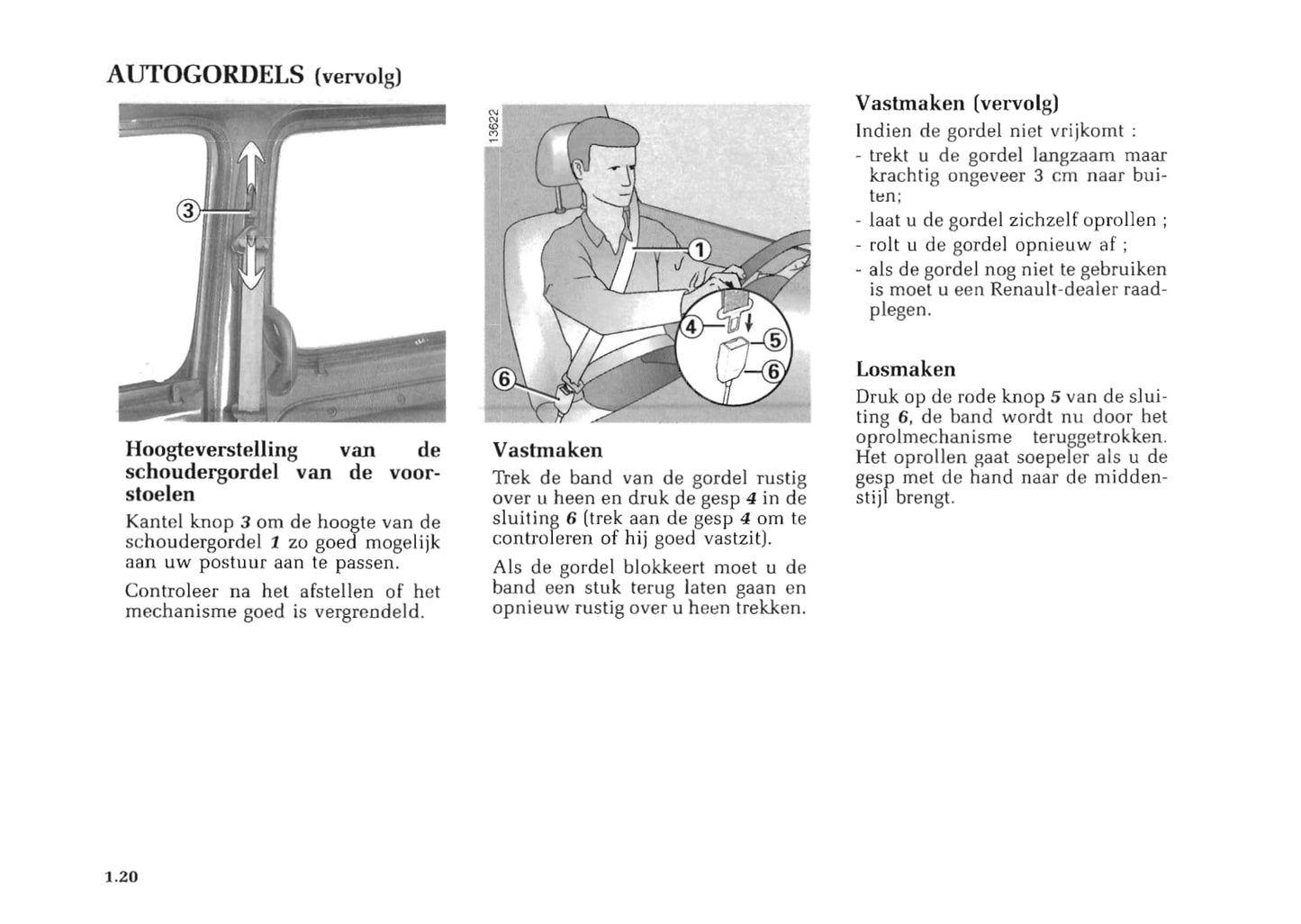 1998-1999 Renault Kangoo Owner's Manual | Dutch