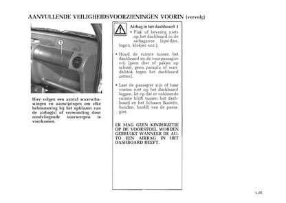 1998-1999 Renault Kangoo Owner's Manual | Dutch