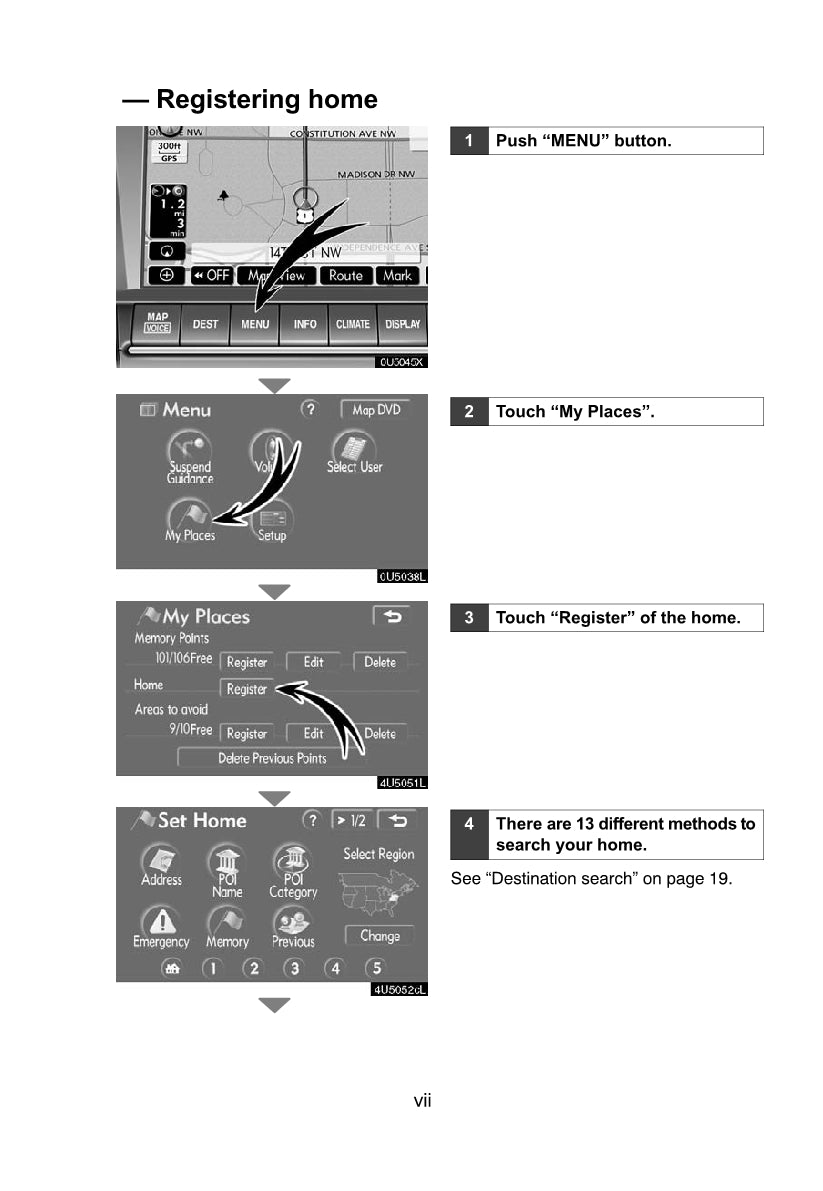 Lexus RX 400H Navigationsystem Manuel du propriétaire 2008