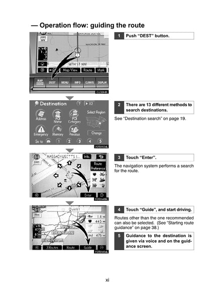 Lexus RX 400H Navigationsystem Manuel du propriétaire 2008