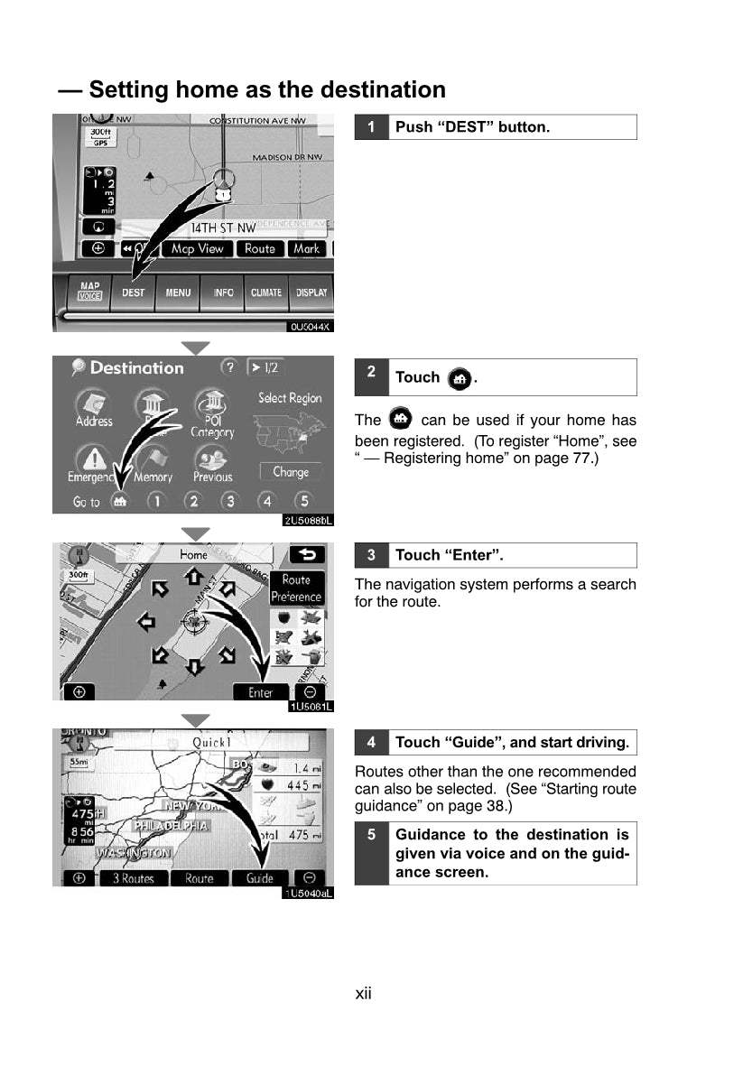 Lexus RX 400H Navigationsystem Manuel du propriétaire 2008