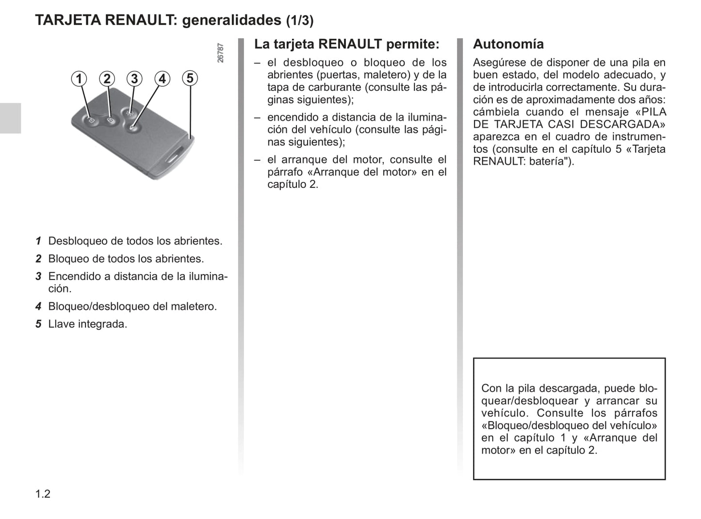 2018-2019 Renault Captur Bedienungsanleitung | Spanisch