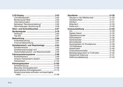 2014-2015 Hyundai i20 Bedienungsanleitung | Deutsch