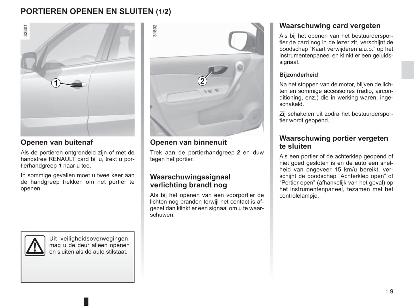 2012-2013 Renault Koleos Owner's Manual | Dutch