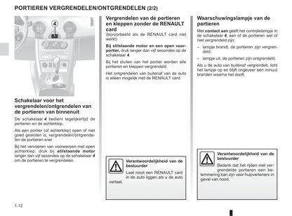 2012-2013 Renault Koleos Owner's Manual | Dutch