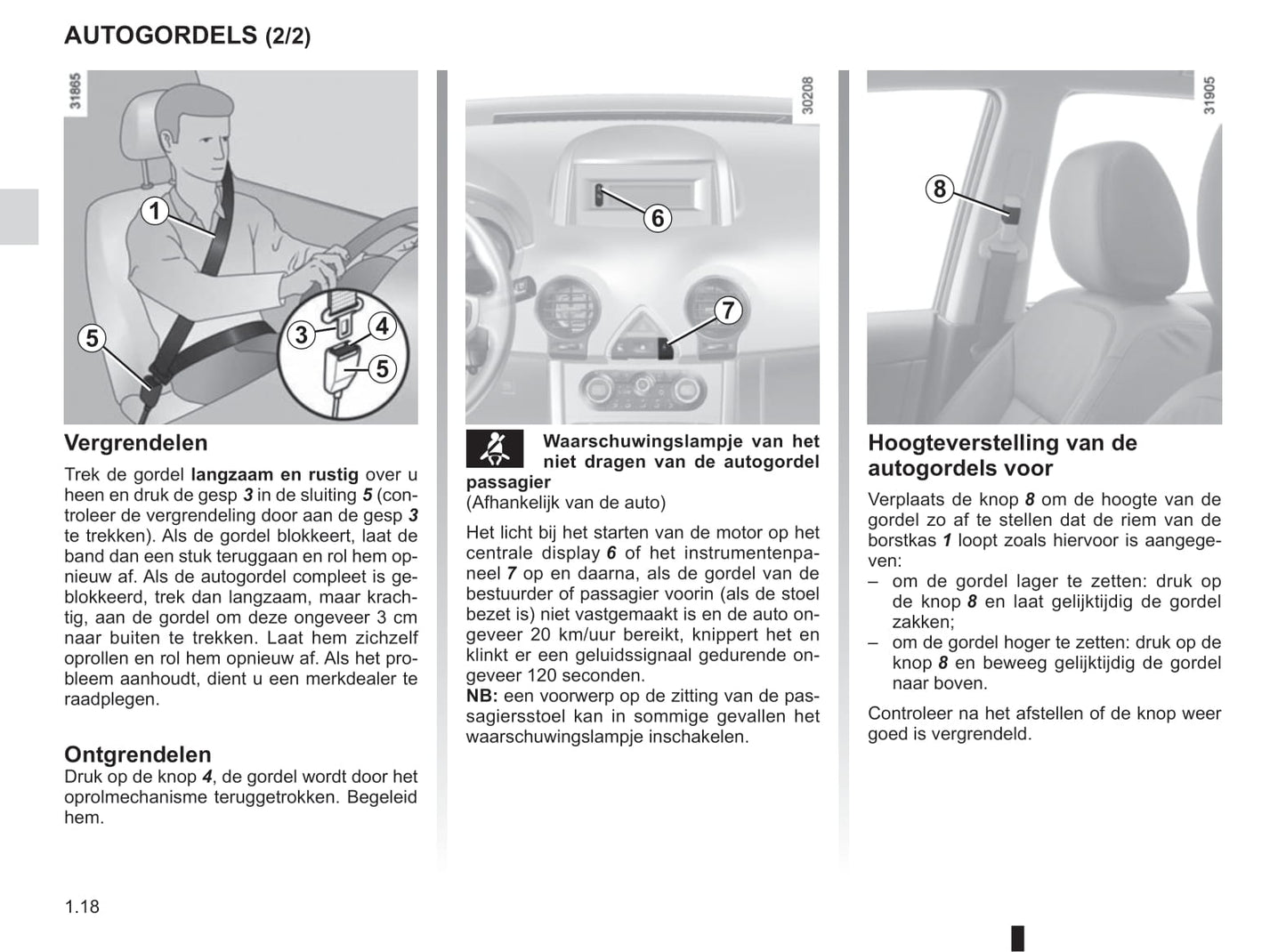 2012-2013 Renault Koleos Owner's Manual | Dutch