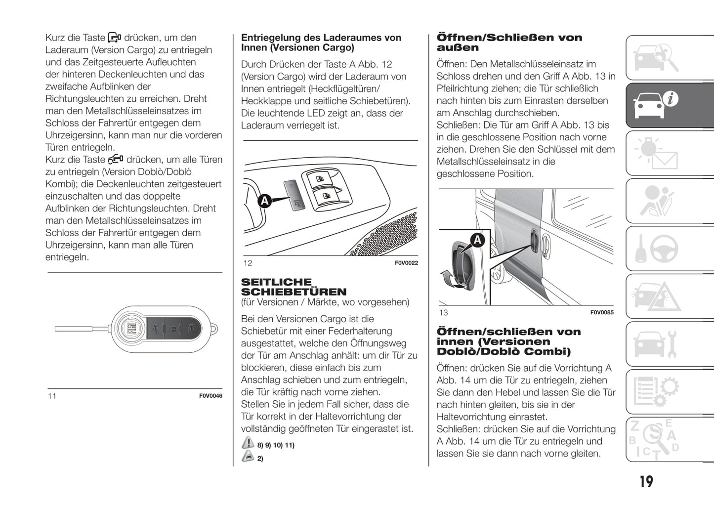 2016-2017 Fiat Doblò Gebruikershandleiding | Duits