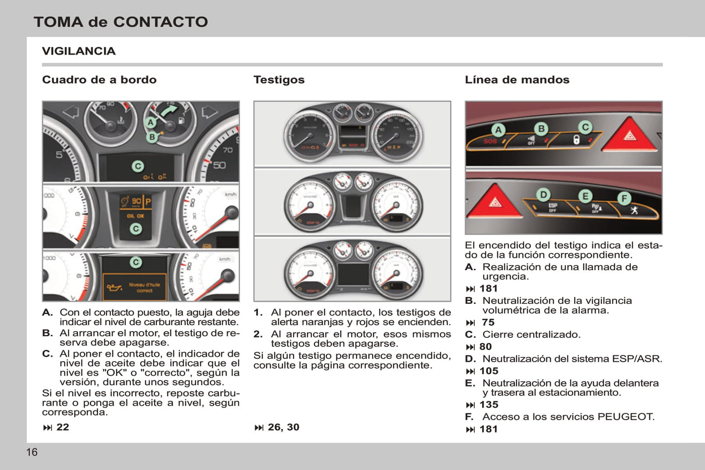 2011-2013 Peugeot 308 CC Bedienungsanleitung | Spanisch