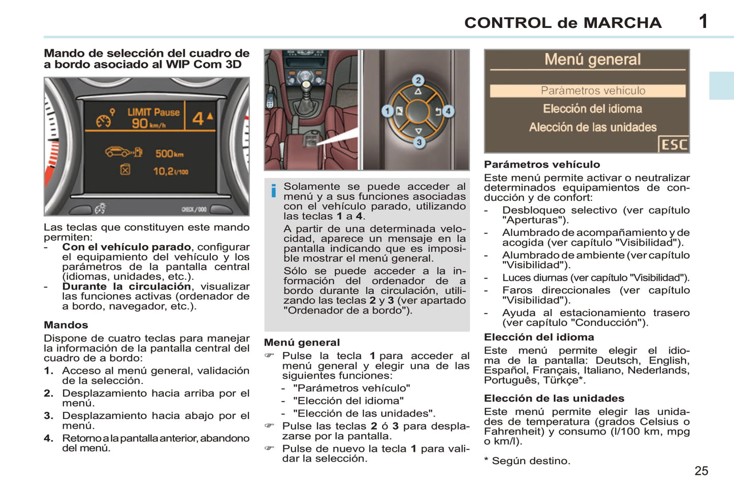 2011-2013 Peugeot 308 CC Bedienungsanleitung | Spanisch