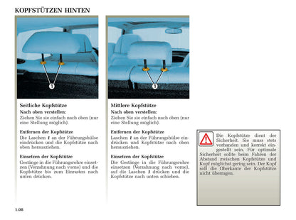 2002-2003 Renault Avantime Owner's Manual | German