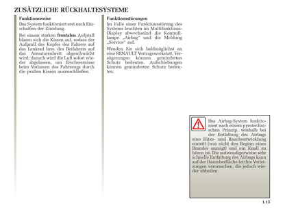 2002-2003 Renault Avantime Owner's Manual | German