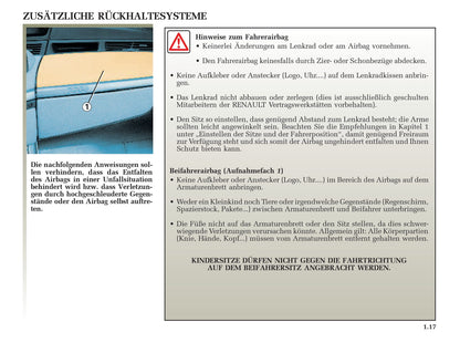 2002-2003 Renault Avantime Owner's Manual | German